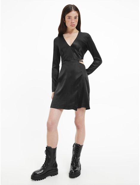 vestido-negro-de-mangas-largas-con-logo-para-mujer